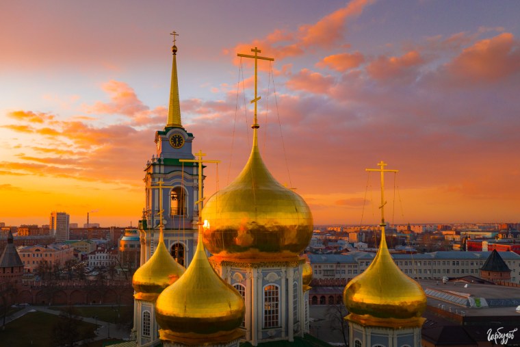 Купол Успенского собора тульского Кремля