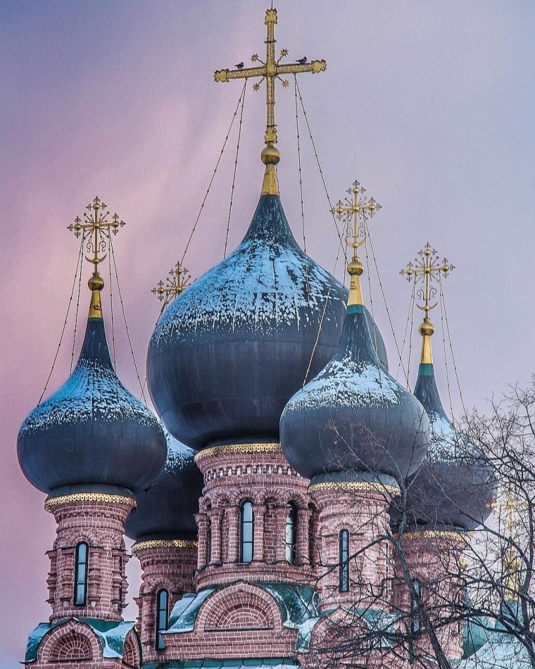 СПБ православный храм черные купола