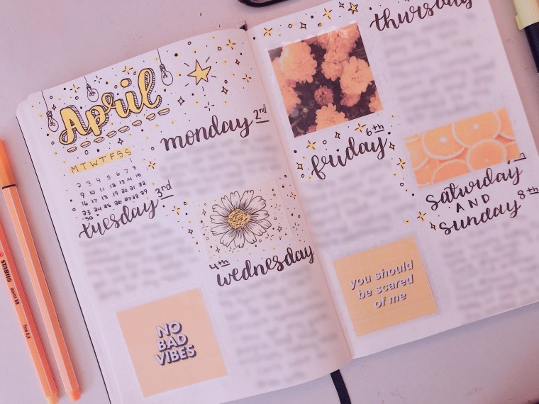 Оформление ежедневника эстетично