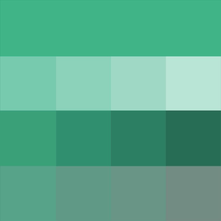 Тёмный Туркуаз оттенок палитра