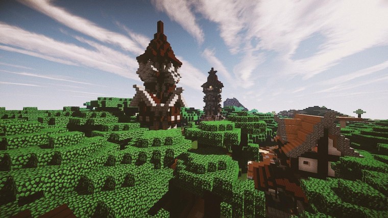 Обои в стиле майнкрафт