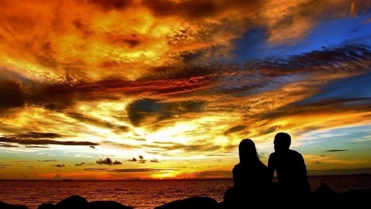 Закат вдвоем