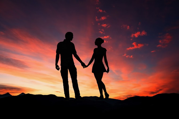 Человек на закате