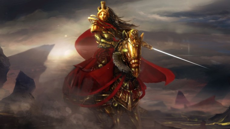 Воин в доспехах