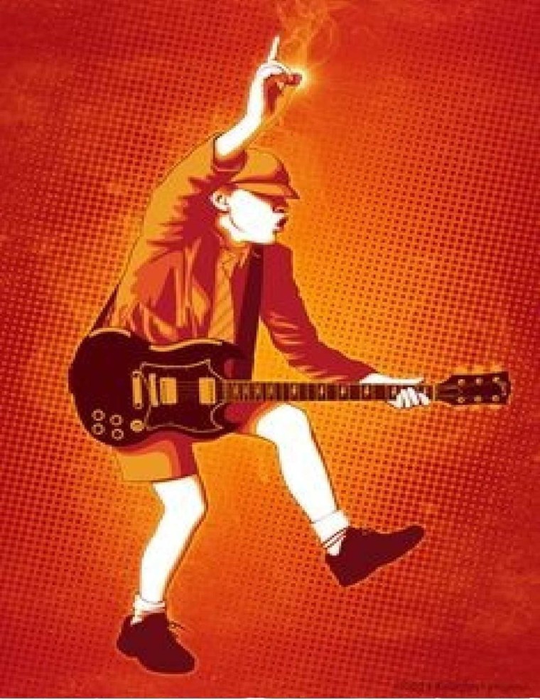 Angus young AC/DC Art