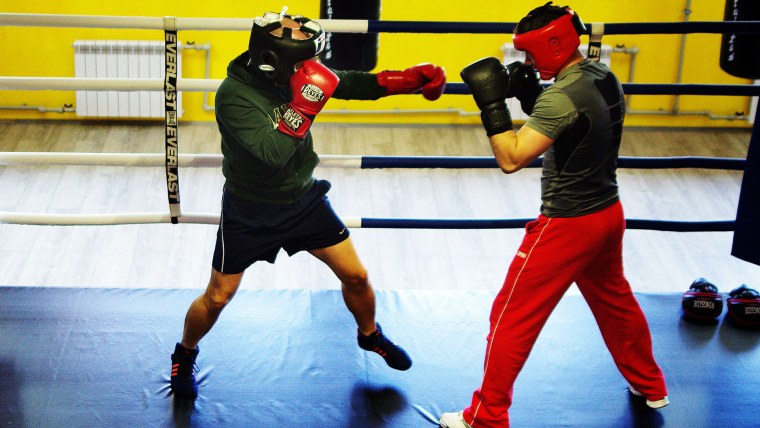 Тренировка по боксу