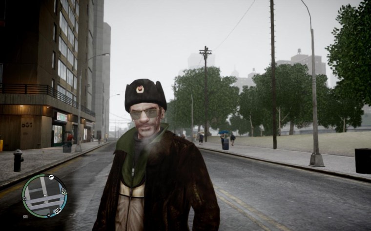 Нико Беллик в шапке ушанке