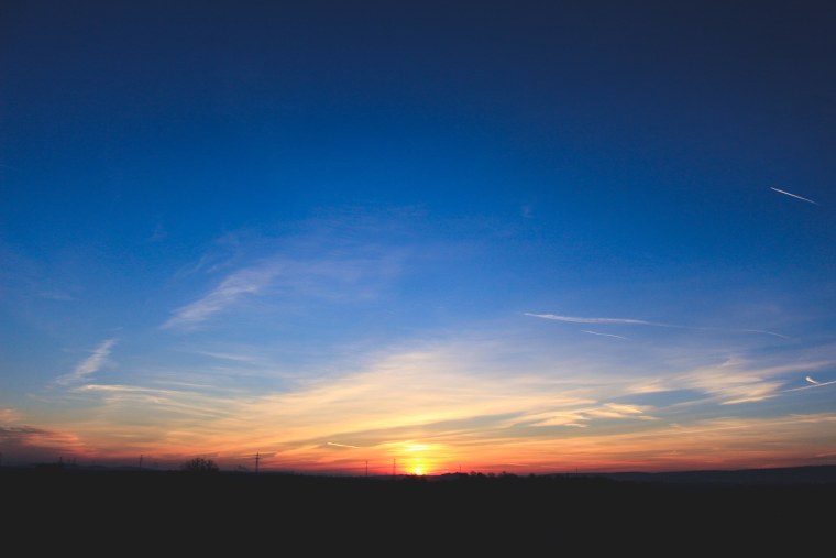 Вечернее небо летом