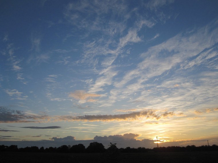 Раннее утро небо