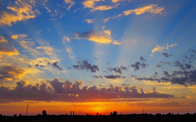 Небо утро рассвет