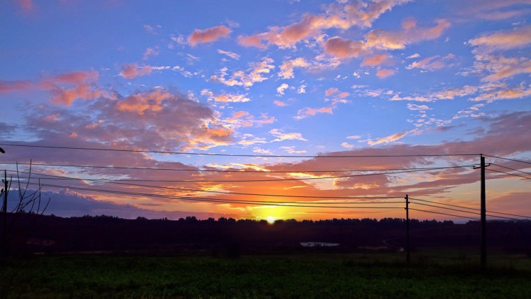 Вечернее летнее небо