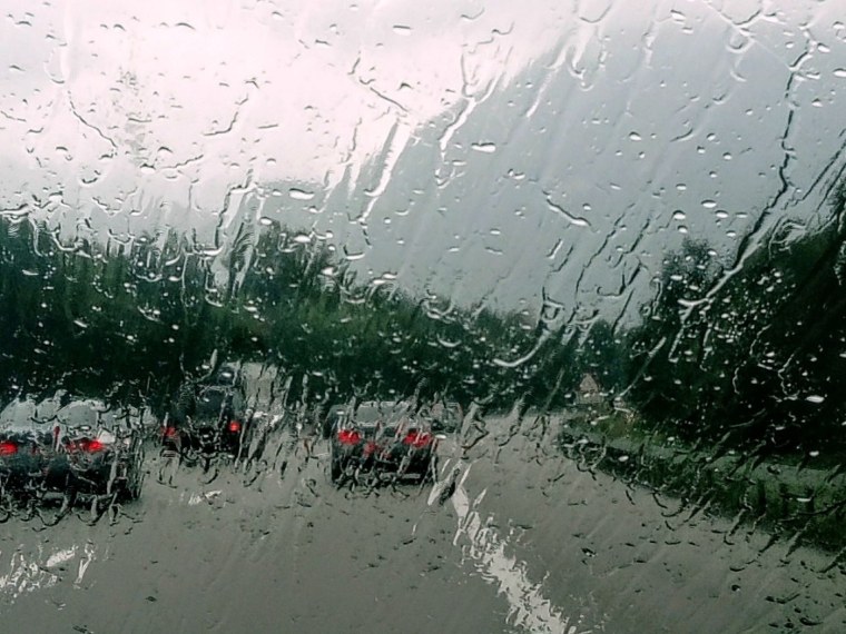 Дорога дождь