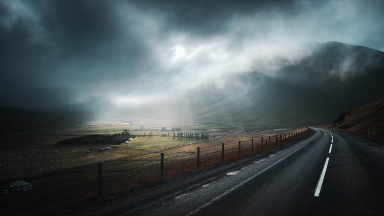 Дождь горы дорога