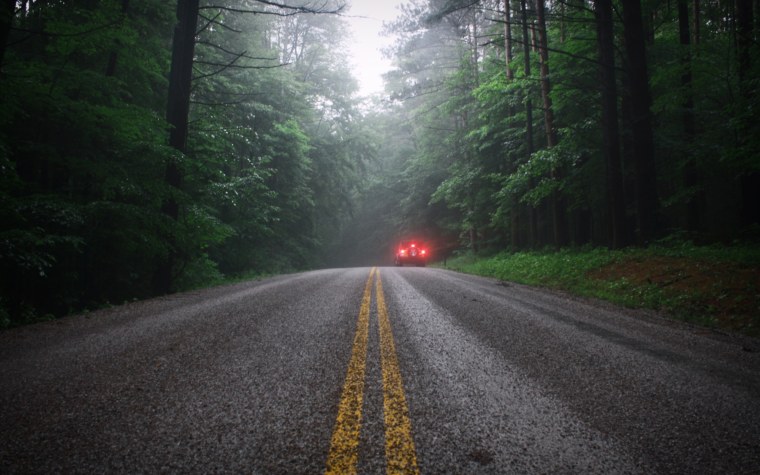 Мокрая дорога