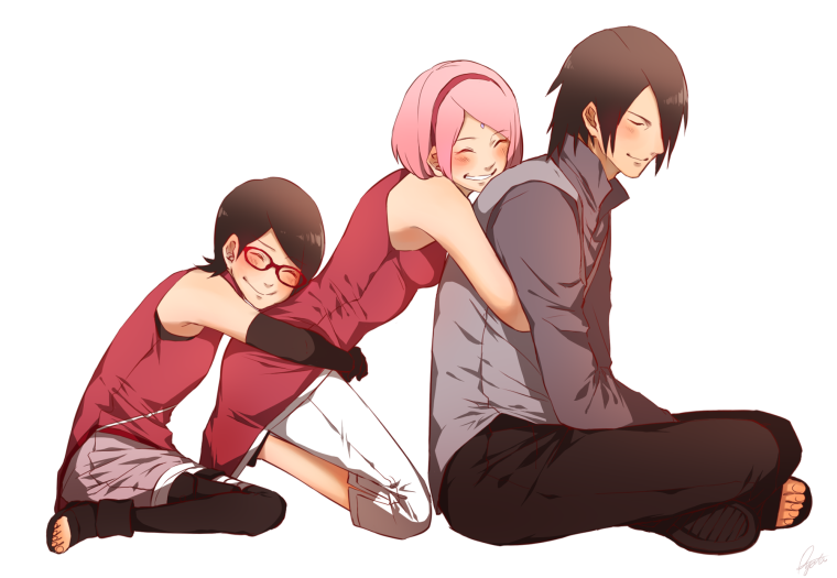 Сарада Учиха и Сакура