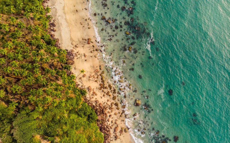 Пляж вид сверху