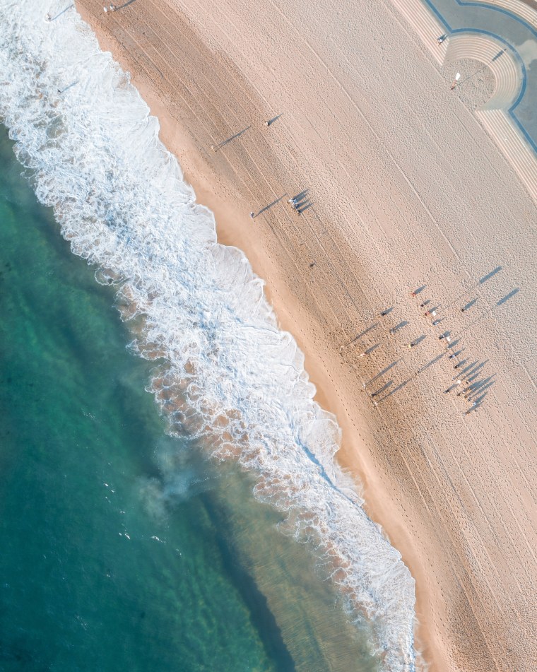 Берег океана вид сверху
