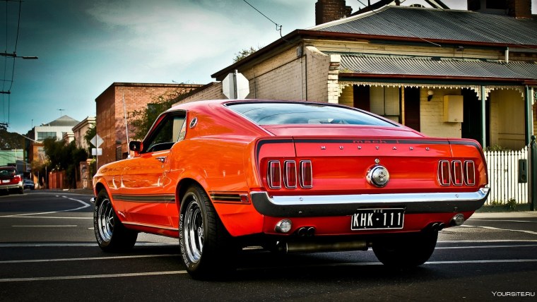 Ford Mustang Shelby gt500 сзади
