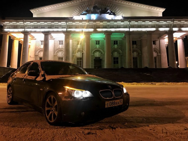 BMW m5 e60 зимой