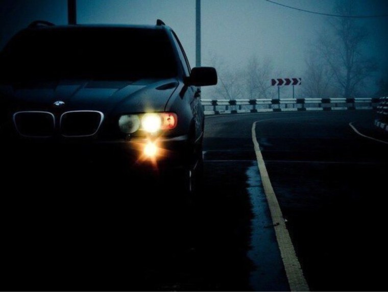 BMW e53 ночью