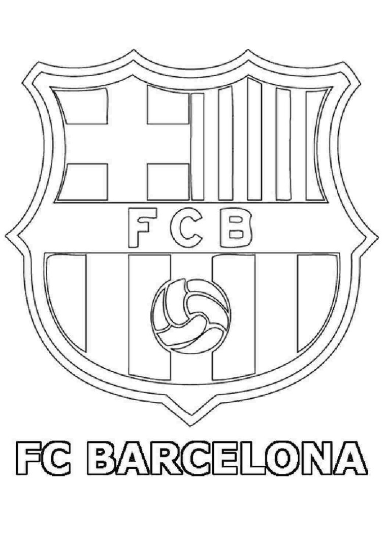 Раскраска ФК Барселона