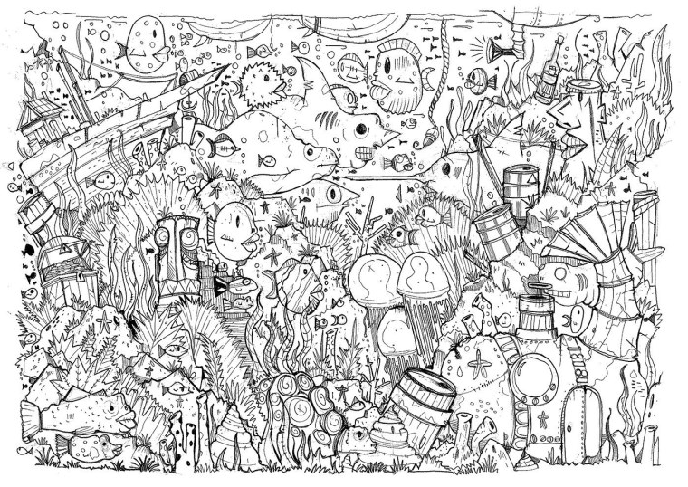 Парк раскраска для детей