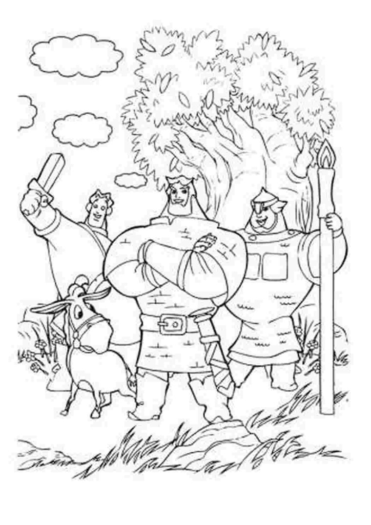 В море. Раскраска