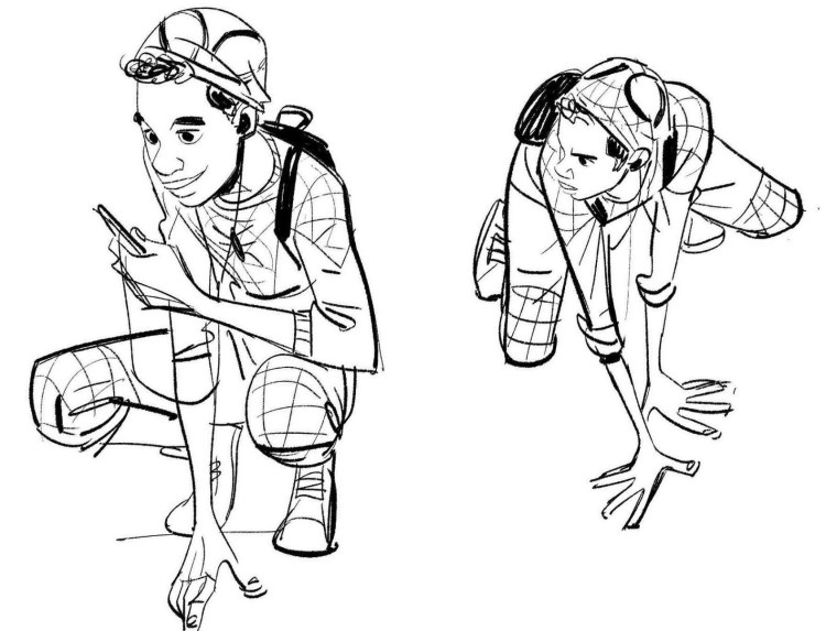 Раскраска Гвен паук Майлз Моралес