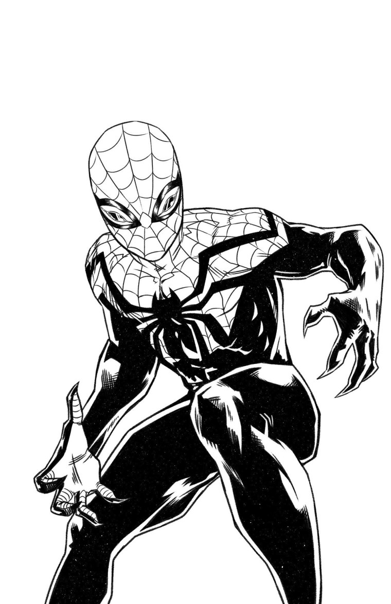 Маска Майлза Моралеса раскраска