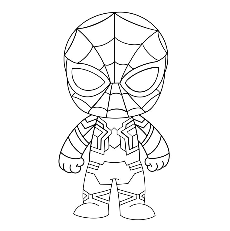 Раскраска человек паук Гвен Стейси