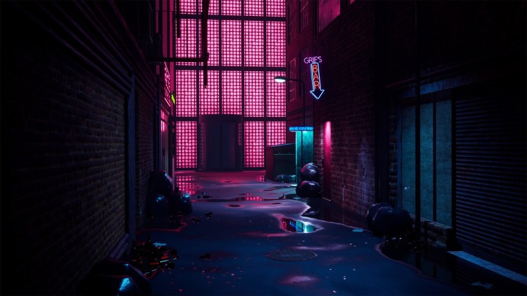 Cyberpunk 2077 переулок
