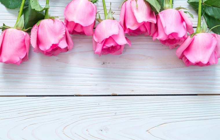 Цветы розовые фотофон