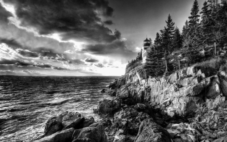 Черно белые пейзажи природы