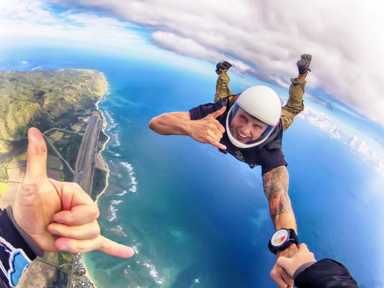 Селфи на парашюте