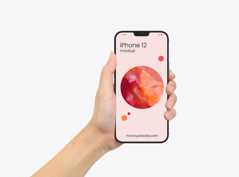 Mockup iphone 12 White