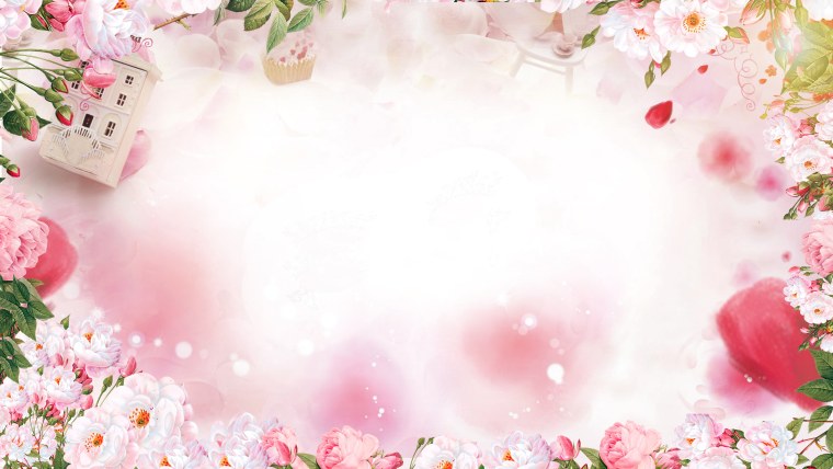 Рамка нежные цветы