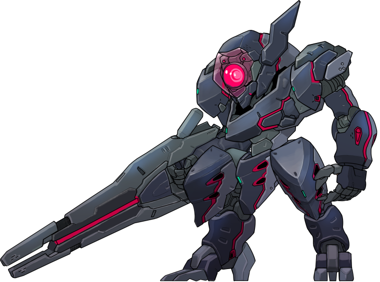 Пиксель аниме меха