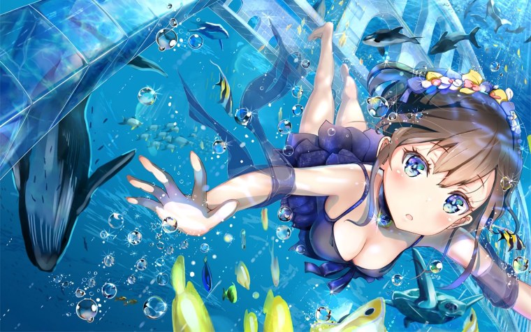 Подводный мир аниме