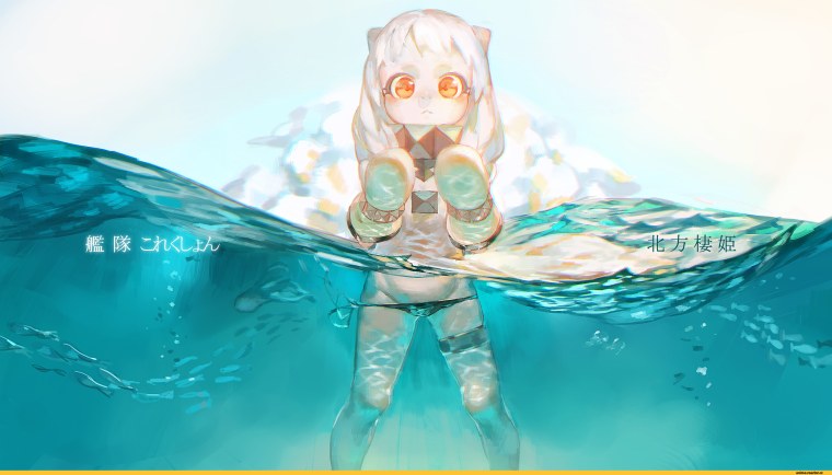 Аниме под поверхностью воды