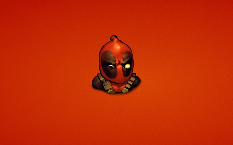 Красные обои мультяшные