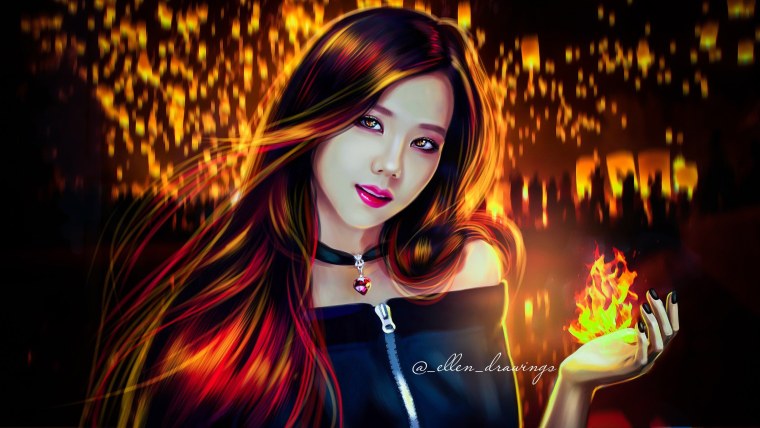 Милые девочки с черными волосами