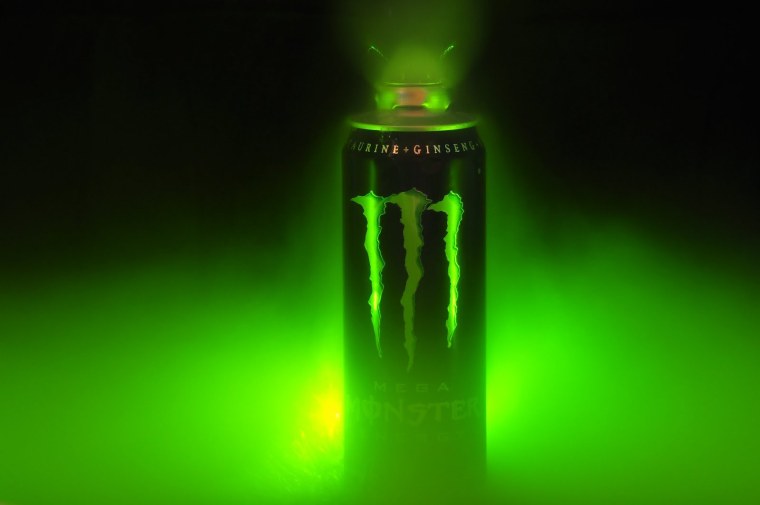 Black Monster Energy зеленый