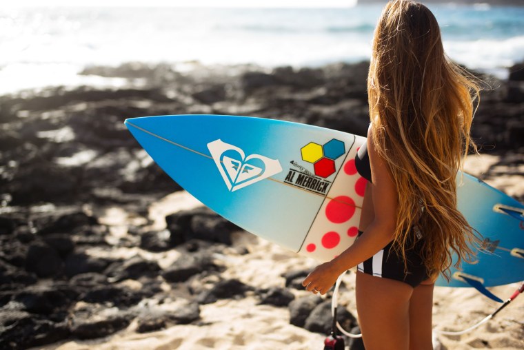 Девочки подростки серфинг