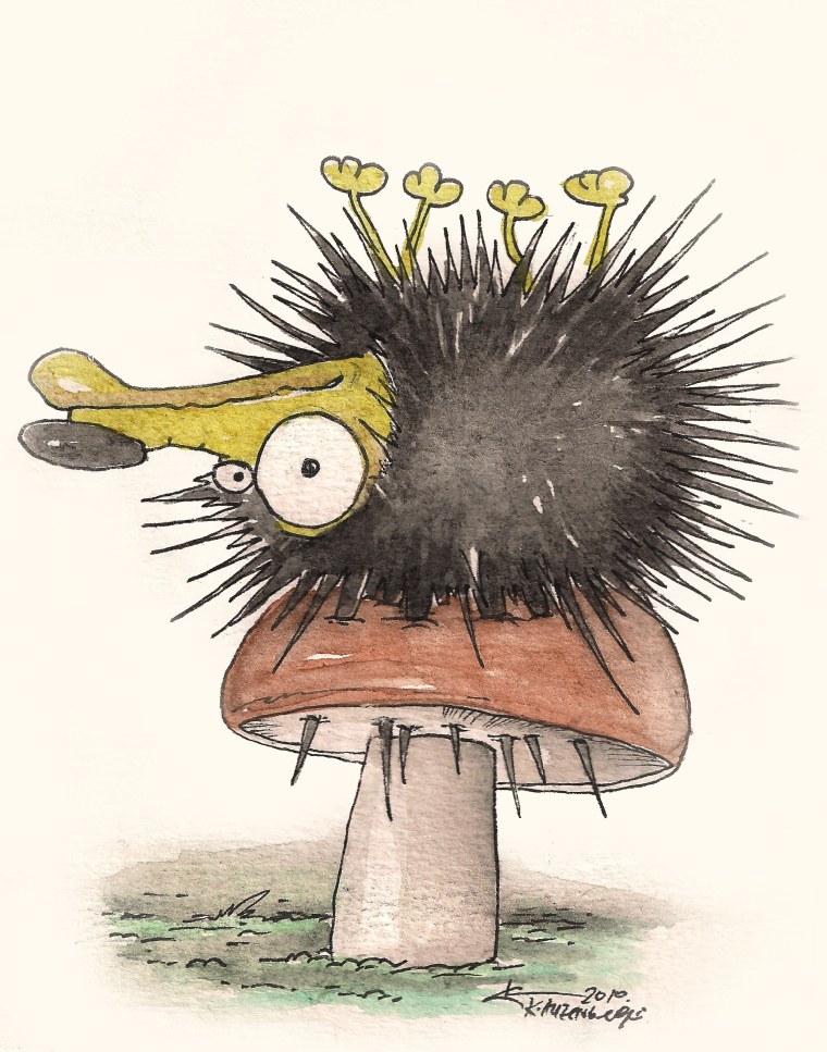 Еж карикатура