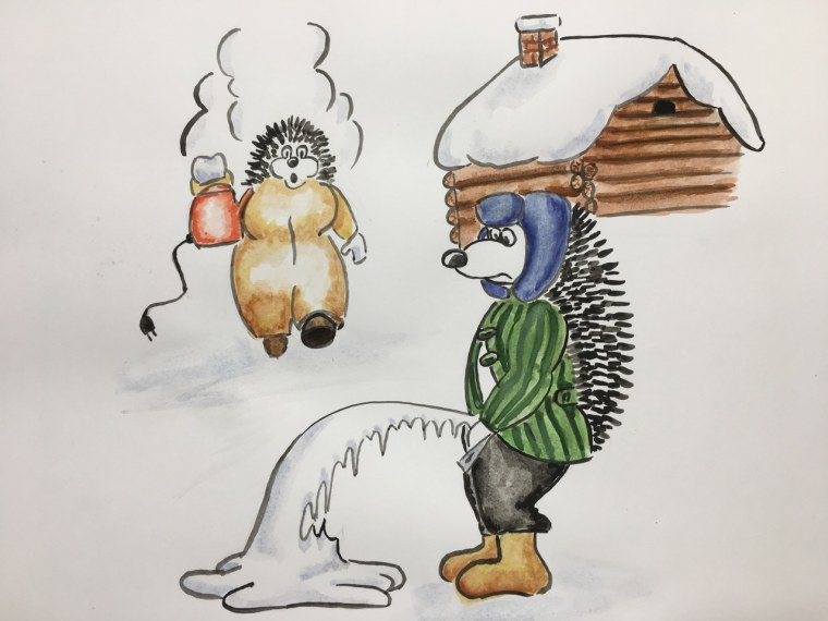 Художница Джерих Анжела Ёжики