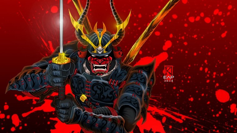 Oni демон Самурай