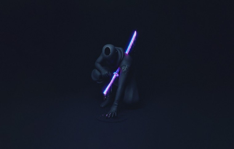 Cyberpunk 2077 Samurai неон