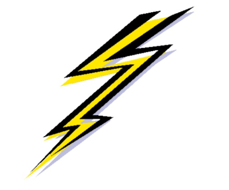 Молния нарисованная