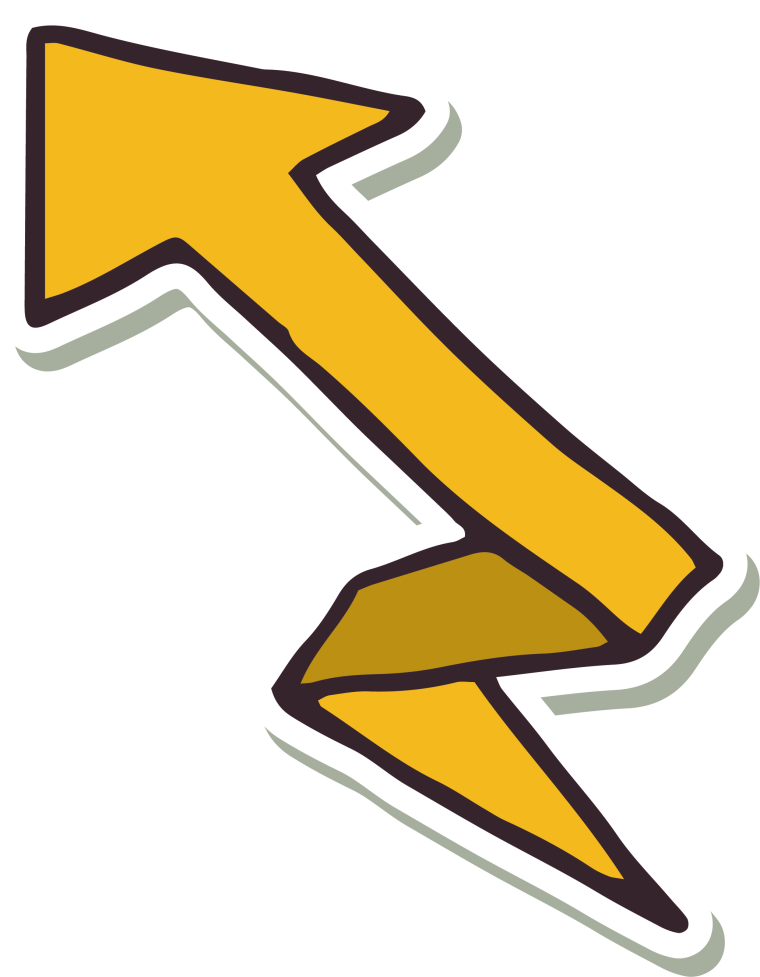 Стрелка нарисованная