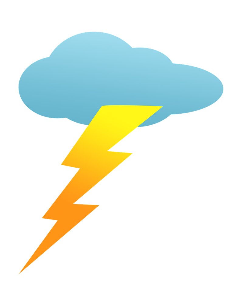 Молния раскраска